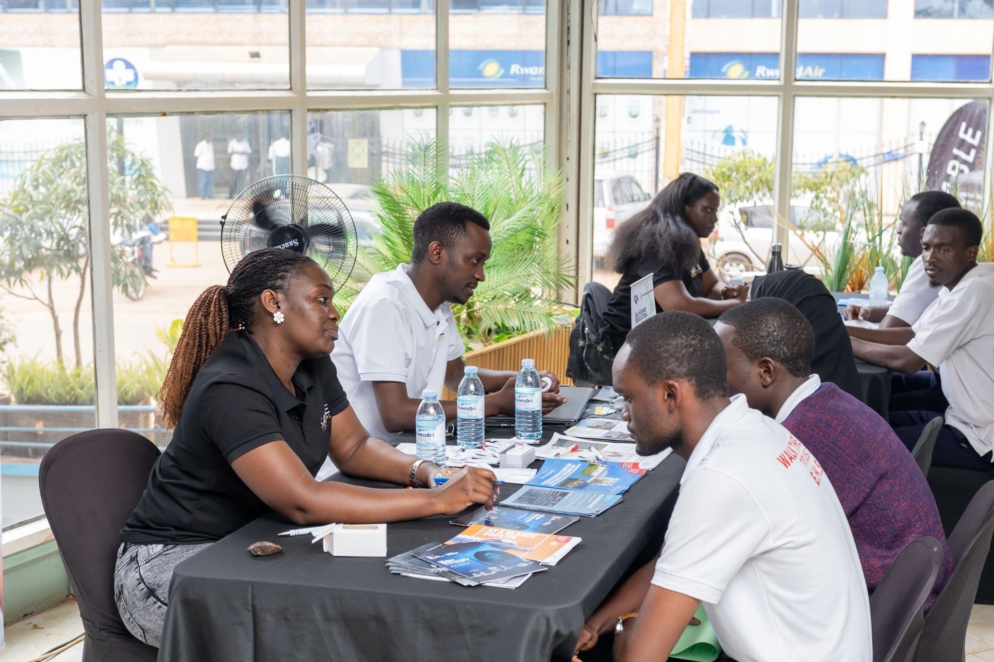 Leading a consultation session with prospective international students