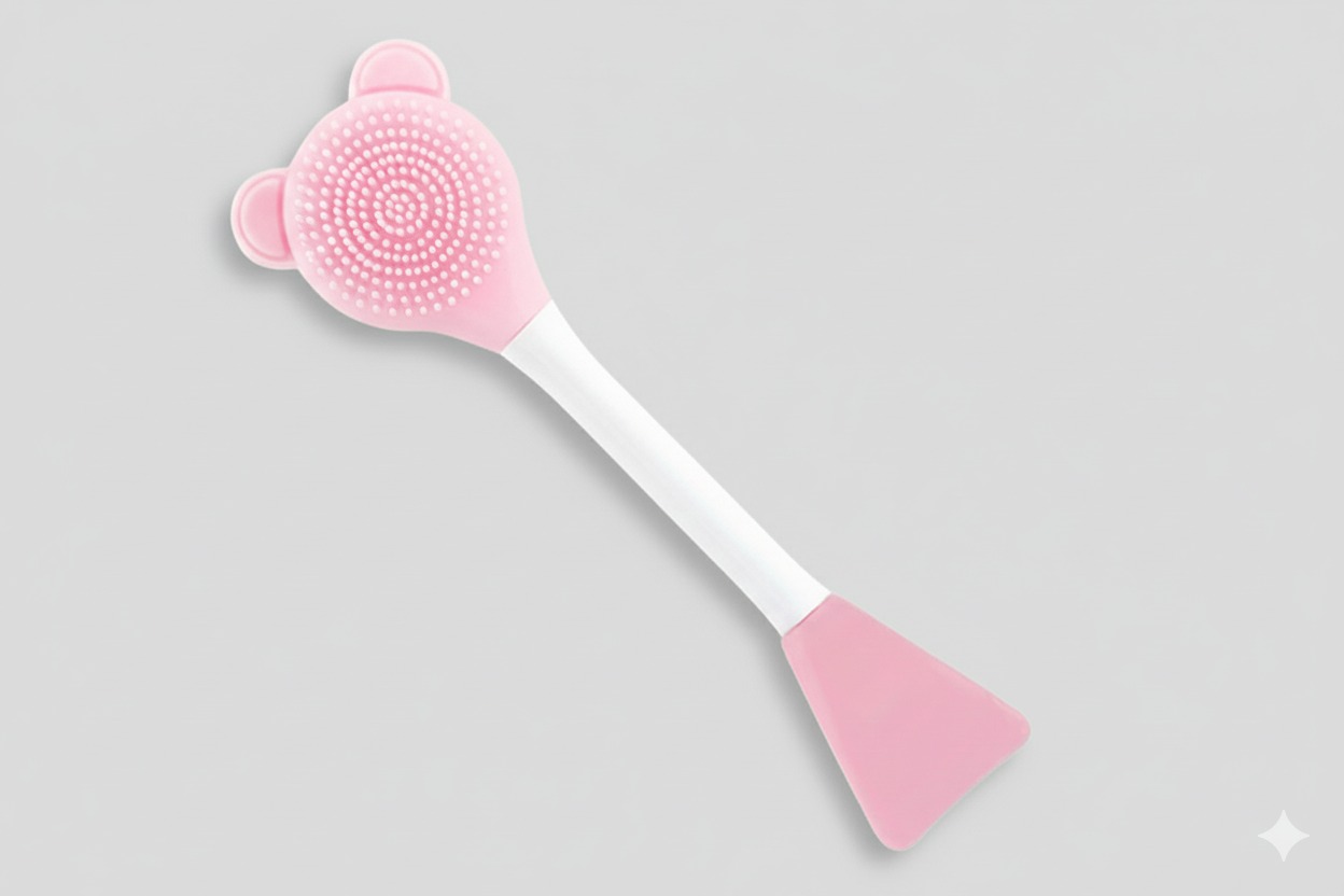 Silicone Face Cleansing Brush with Applicator