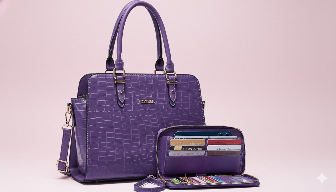 Purple office bag