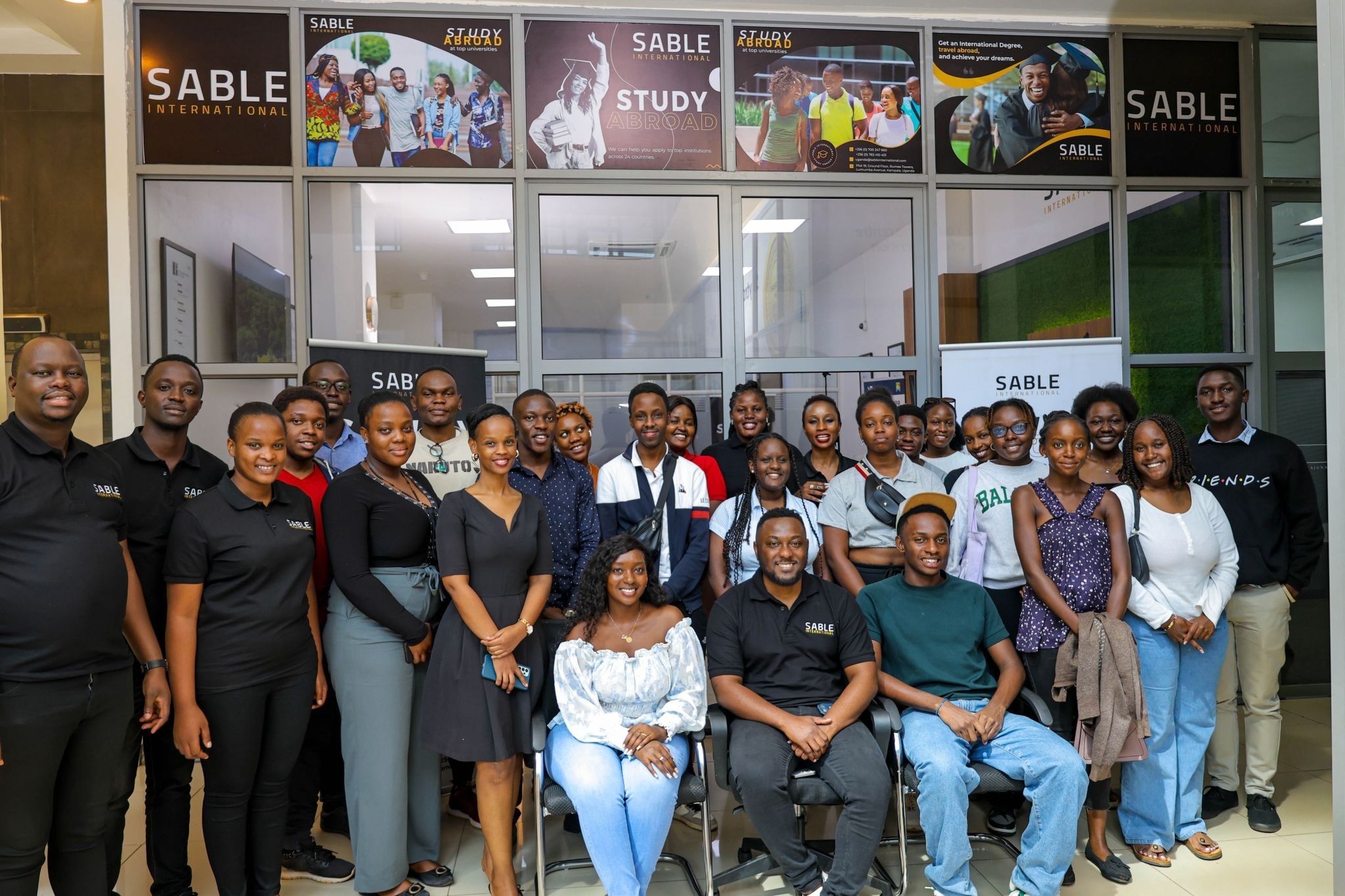 Our team with students we've helped reach top universities globally.
