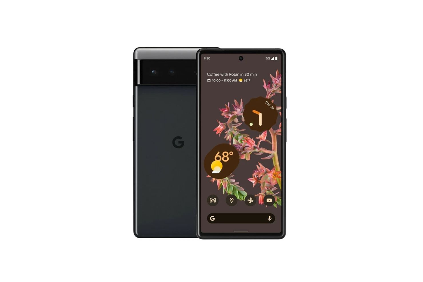 Google Pixel 6 6.4" 8GB RAM 128GB Dual 50+12MP 5G 4614mAh – Stormy Black/Coral/Seafoam